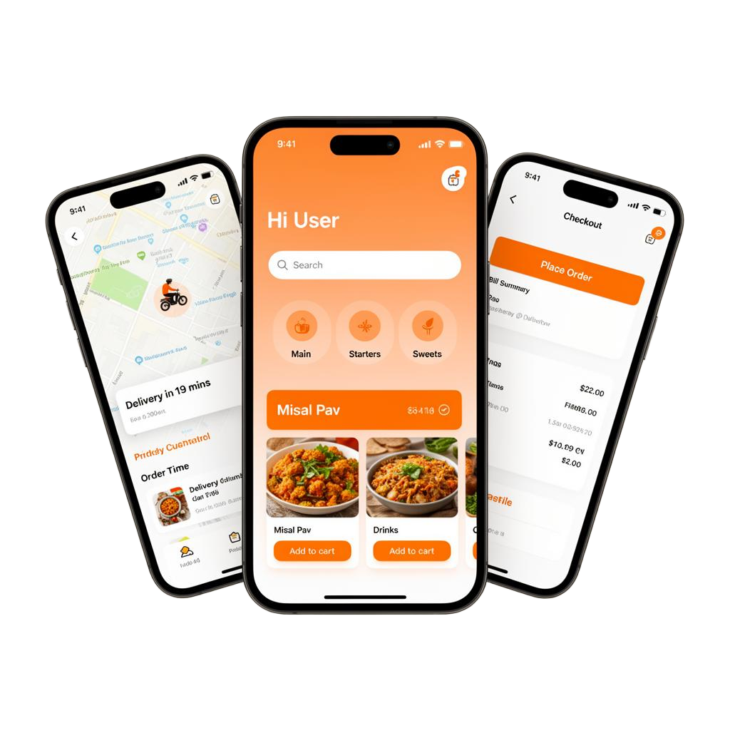Vadapav Mirchi app on a phone
